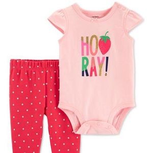 Carter’s Baby Girls Hooray Suit Set